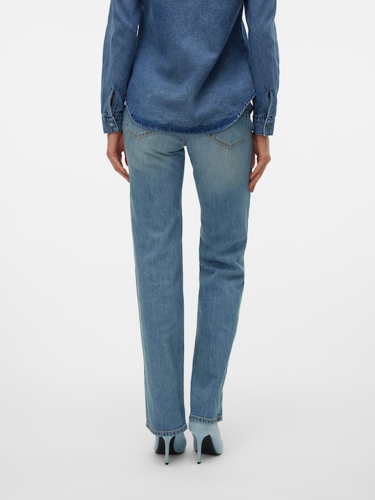 Actual product image Vero Moda VMTESSA Hohe Taille Gerade geschnitten Jeans Weit geschnitten (W26/L32)
