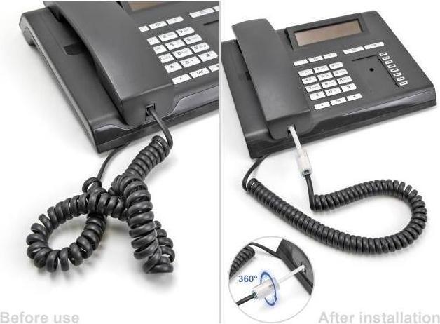 Actual product image Delock Telephone cable twist protection adapter RJ10 plug to RJ