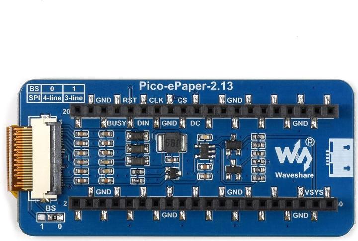 Produktbild WaveShare 2.13inch E-Ink Display für Raspberry Pi Pico