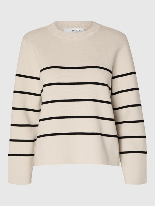 Produktbild Selected Femme Langärmeliger Baumwoll Strickpullover (XL)
