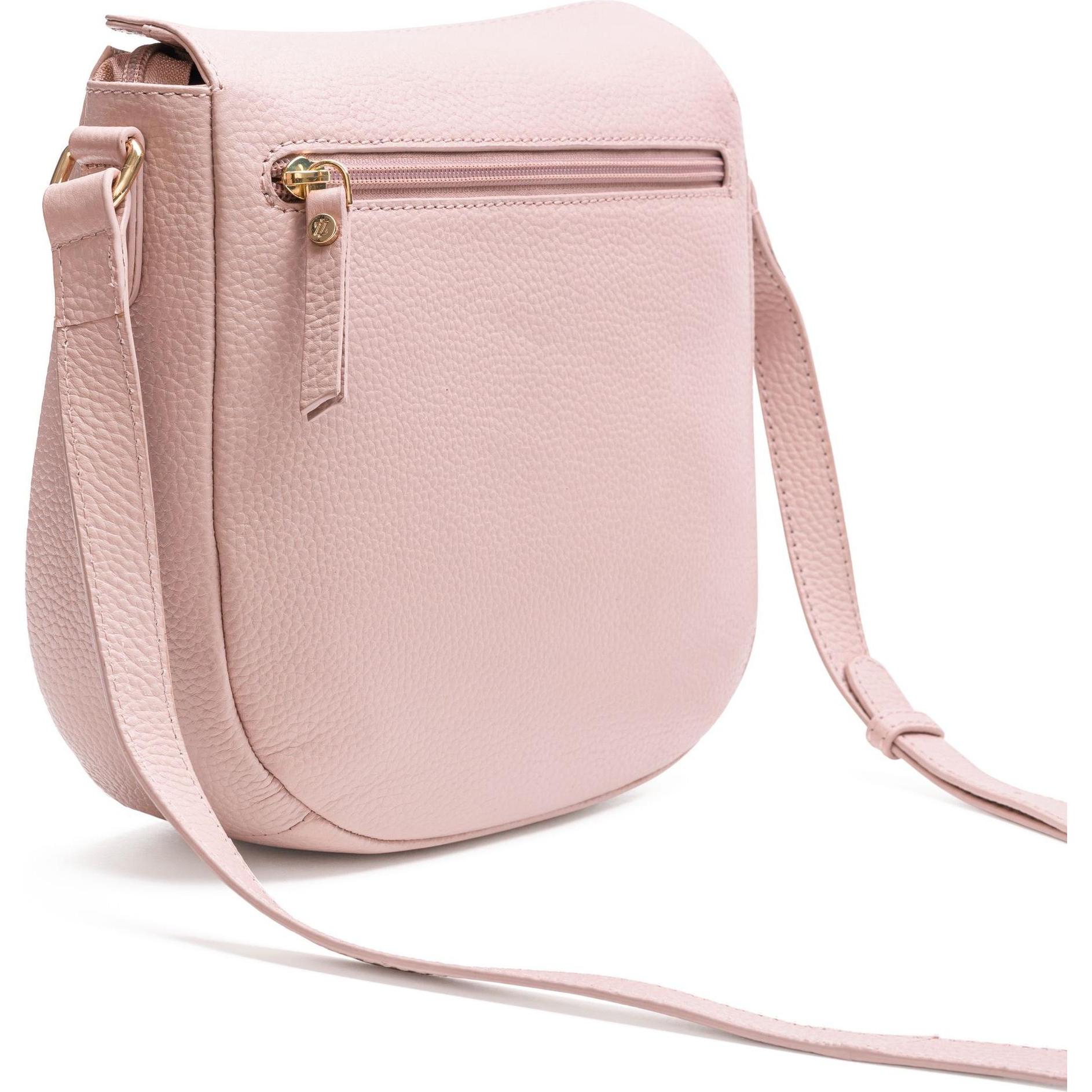 Lazarotti, Handtasche, Bologna Leather Umhängetasche Leder 25 cm, Rosa
