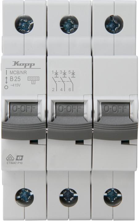 Immagine prodotto Kopp Leitungsschutzschalter, 25A, 3-polig, Char. B
