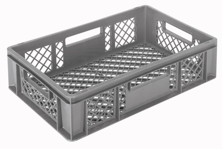 Actual product image Linum Grey container 60x40x15cm Standard perforated base and walls (40 cm)