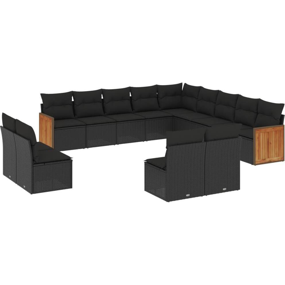 VidaXL, Gartenlounge, 10-tlg. Garten-Lounge-Set mit Kissen