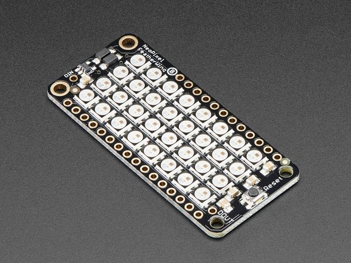 Actual product image Adafruit NeoPixel FeatherWing 4x8 RGB LED Add-on