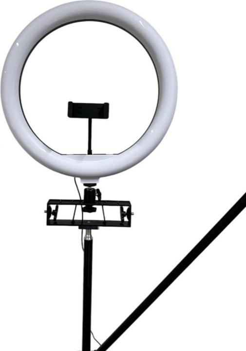 Produktbild iLike S12 LED Selfie 31cm Ring Light Lamp + Tripod Stand 2.1m + Shelf&3x phone / Mic Holder