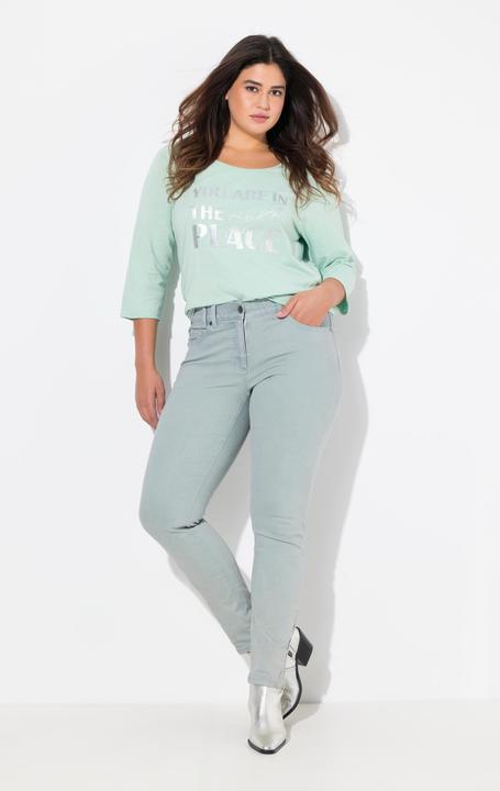 Produktbild Ulla Popken Jeans Sarah, schmales Bein, Komfortbund, 5-Pocket-Hose (46)