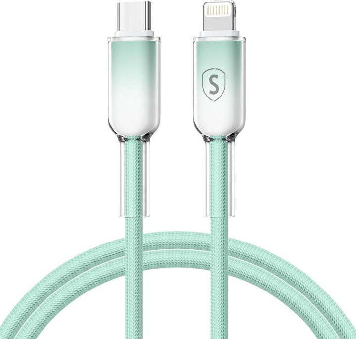 Actual product image SIGN Dynamic Series USB-C to Lightning Cable 2.4 A, 1m – Green (1 m)