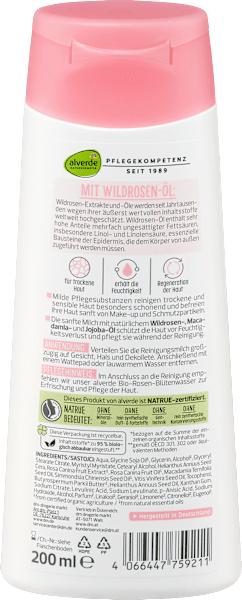 Image du produit dm alverde Lait nettoyant à la Rose musquée (Lait nettoyant, 200 ml)