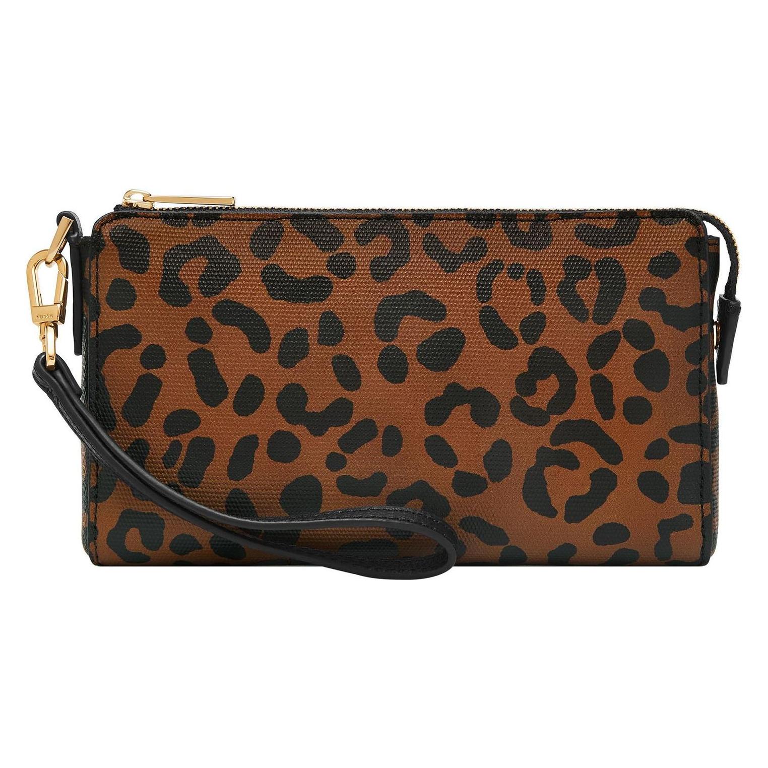 Fossil, Damen, Handtasche, Wristlet, Braun