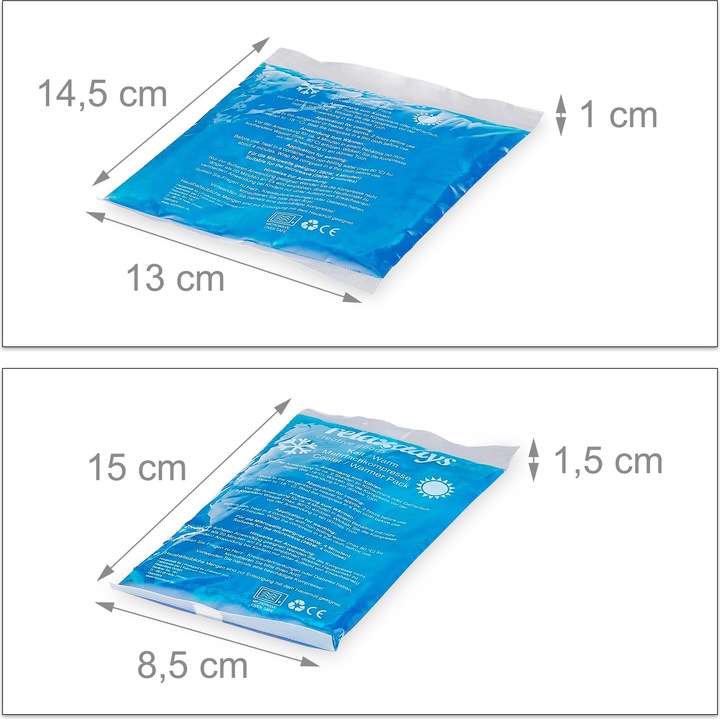 Immagine prodotto Relaxdays Kühlpads (8 x, 1750 g)