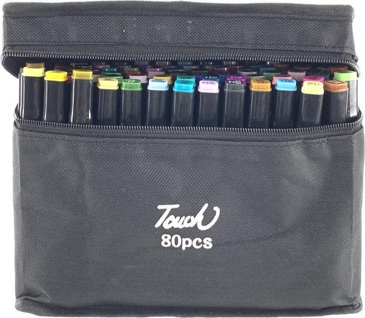 Immagine prodotto Lean Toys Rinkinys Pisaków Markerów Touch 80 SZT Krepšys Markery Alkoholowe (80 x)