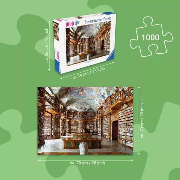 Produktbild Ravensburger Adult puzzle 1000 Teile - Library at St. Florian Monastery, Austria (1000 Teile)