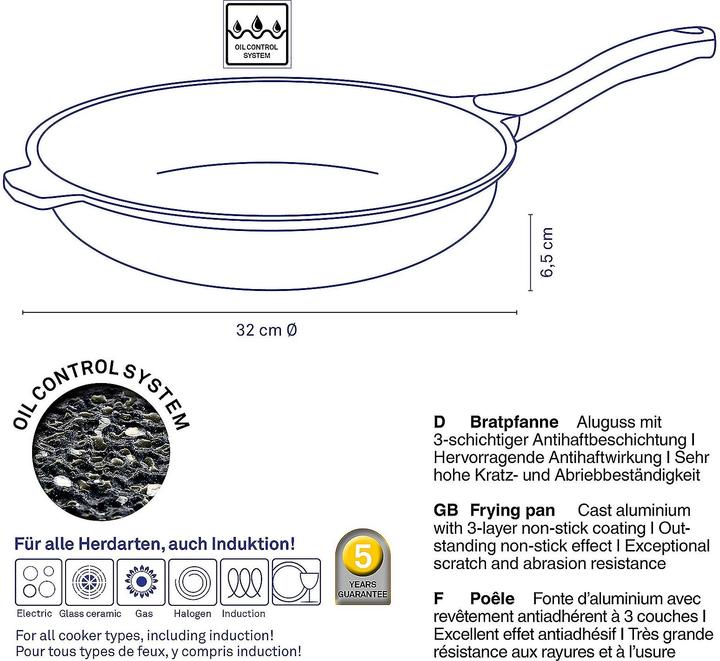 Immagine prodotto Kela Stella Nova (Padella per friggere, Alluminio pressofuso, 32 x 6.50 cm)