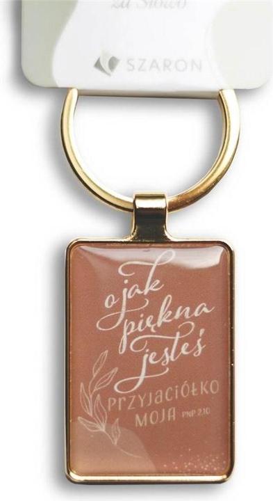 Actual product image Szaron Keyring Silver Metal Keyring - Oh How Beautiful