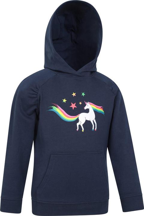 Immagine prodotto Mountain Warehouse Unicorn Felpa con Cappuccio Arcobaleno Glitterato Bambini (140)
