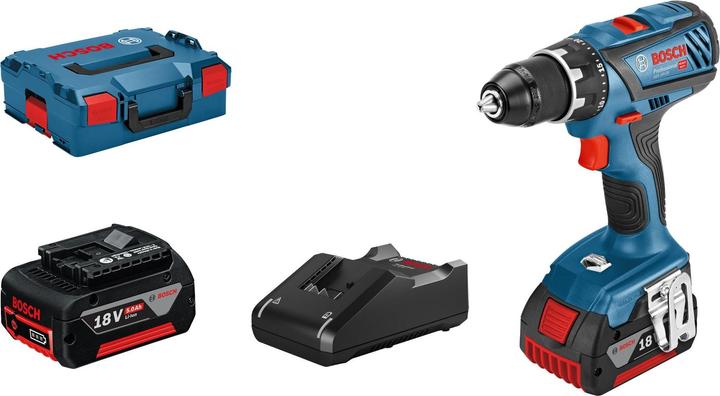 2 x Akku GBA 18V 5.0Ah 1 600 A00 2U5, Schnellladegerät AL 1860 CV 2 607 225 322, L-BOXX 136 1 600 A01 2G0, L-BOXX-Einlage Gerät und Ladegerät