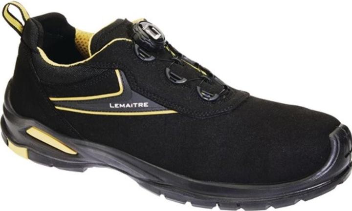 Produktbild Lemaitre Sicherheitsschuh Harrison Grösse 41 schwarz/gelb S3 SRC ESD EN ISO 20345 Mikrofaser (S3, 41)