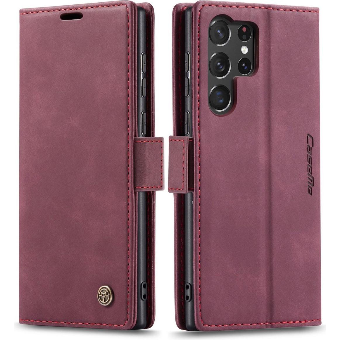 Thumbnail - König Design Hülle Handy Schutz für Samsung Galaxy S23 Plus Ultra Case Cover Tasche Wallet (Samsung Galaxy S23 Ultra), S...