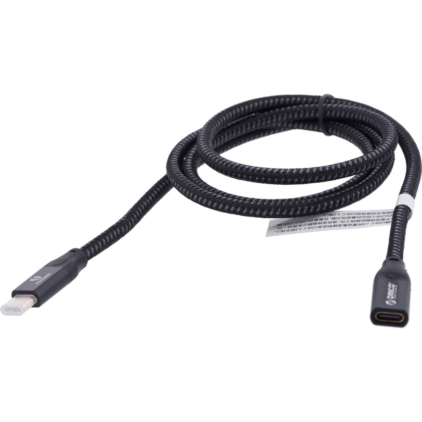 Orico Kabel USB Kabel USB-C (M-F) 3.2 20Gbps, 4K, 100W, 1m (1 m), USB Kabel