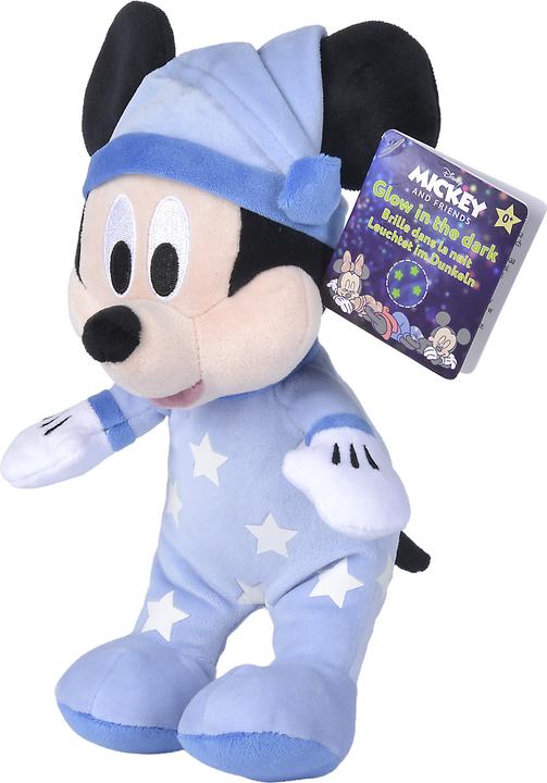 Actual product image Simba Disney Good Night Mickey GID Plush (28 cm)