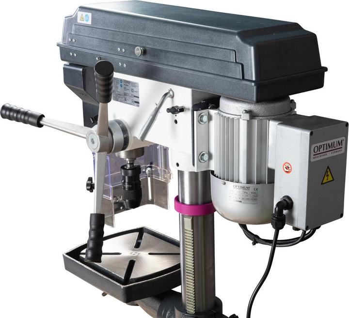 Produktbild Optimum OPTIdrill D23Pro-SET Tischbohrmaschine 400V mit Keilriemenantrieb, incl. BMP100 Maschinen-Schraubst