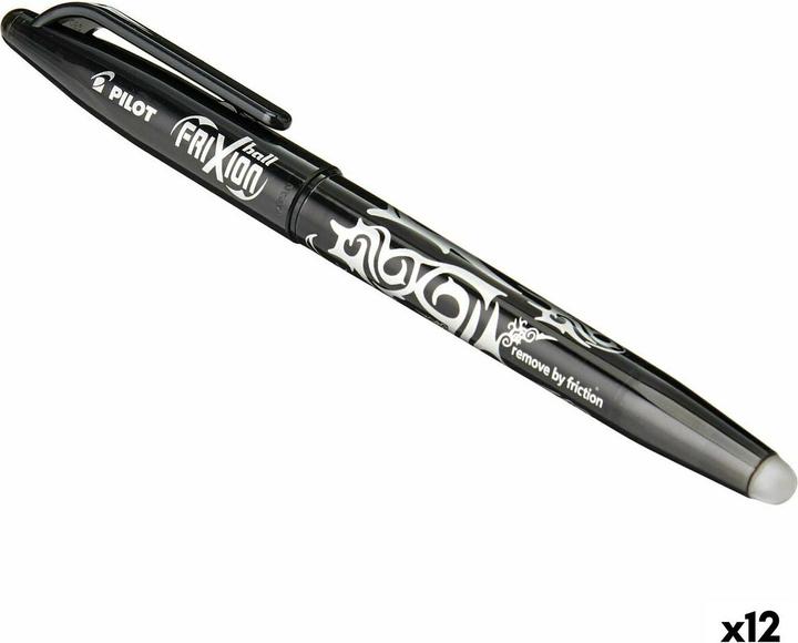 Produktbild Pilot Tintenroller FRIXION, radierbar (Schwarz, 12 x)