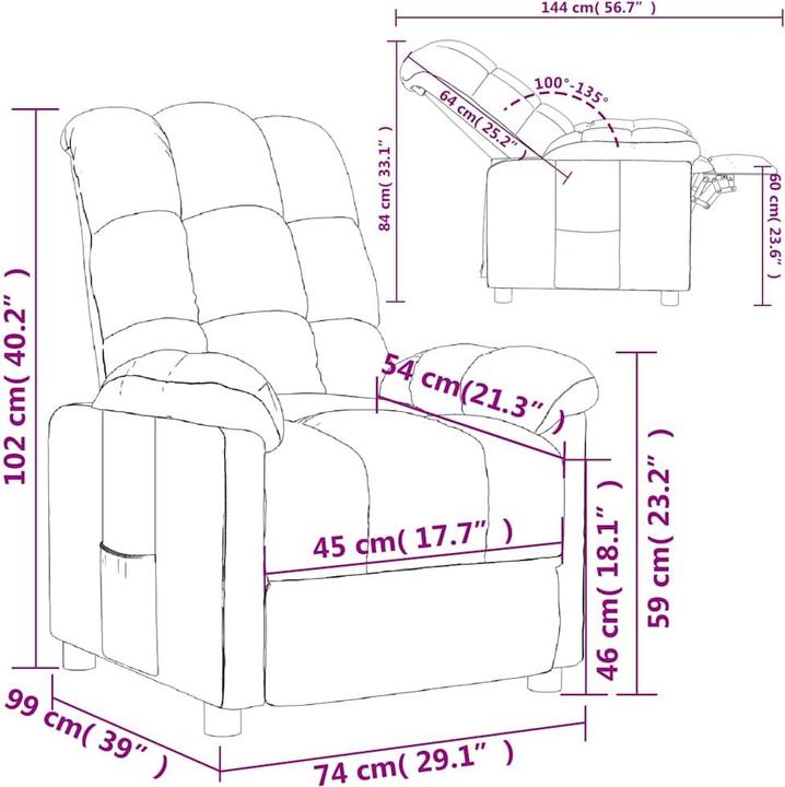 Immagine prodotto vidaXL Reclinabile