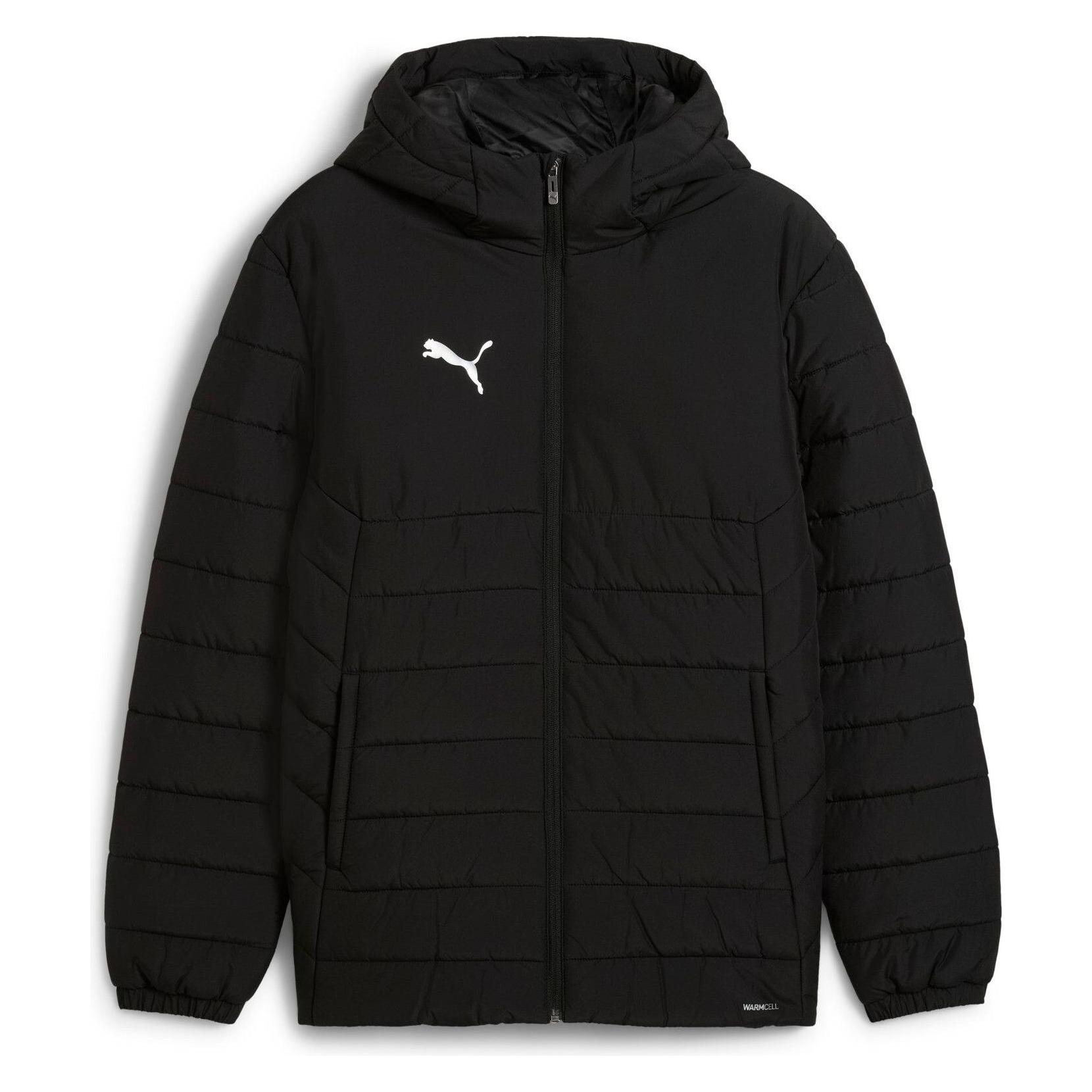 Puma, Mannen, Winterjassen, TeamADDITIONS Gewatteerd Jack Met Capuchon, Zwart, (Xl)