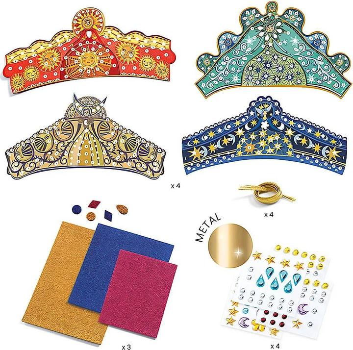 Produktbild Djeco DIY - 4 Mosaik Diademe