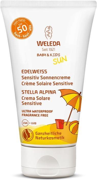 Produktbild Weleda Sensitiv Baby und Kids Sonnencreme LSF (Sonnencreme, SPF 50, 50 ml)
