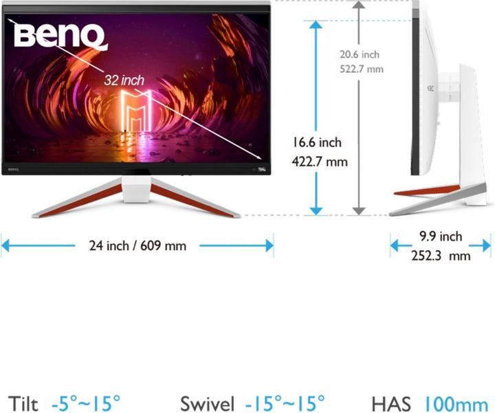 Actual product image BenQ Mobiuz EX2710U (3840 x 2160 Pixels, 27")