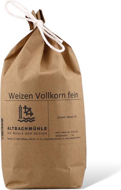 Altbachmühle Weizen Vollkornmehl fein (1000 g)
