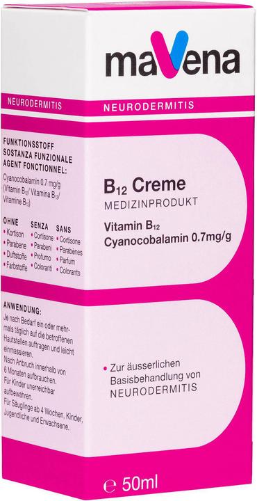 Produktbild Mavena Vitamin B12 (Körpercreme, 50 ml)