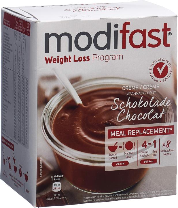 Actual product image Modifast Programm Crème Schokolade (8 Piece, Beutel, 55 g)