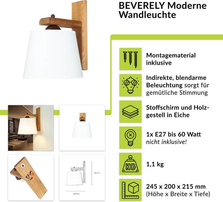 Image du produit Licht-Erlebnisse Beverely (E27)