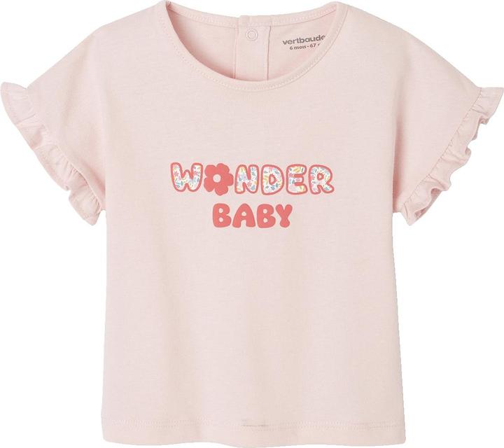 Image du produit Vertbaudet Bio-Kollektion: Baby T-Shirt mit Messageprint (68)