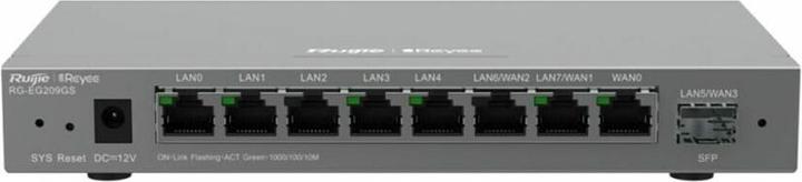 Produktbild Ruijie Networks RG-EG209GS Kabelrouter Gigabit Ethernet Grau