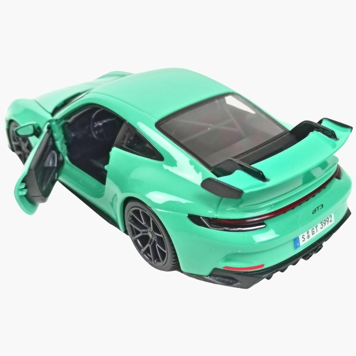 Actual product image Bburago Porsche 911 GT3 (1 piece - green or orange)