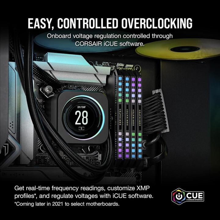 Produktbild Corsair Dominator Platinum RGB (4 x 16GB, 6200 MHz, DDR5-RAM, DIMM)