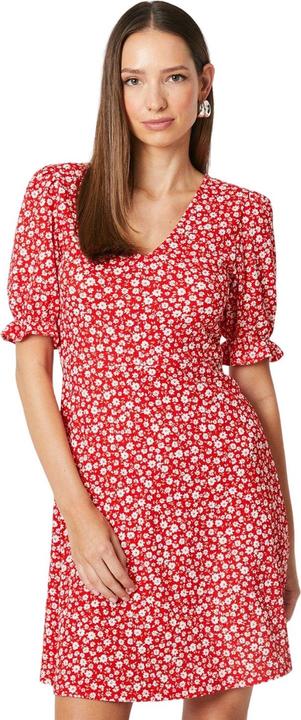 Dorothy Perkins Minikleid VAusschnitt kurzärmlig (36)