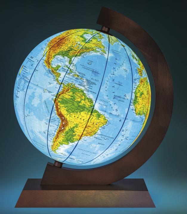 Produktbild Donau Politisch-physischer Globus, beleuchtet, Holz (32 cm)