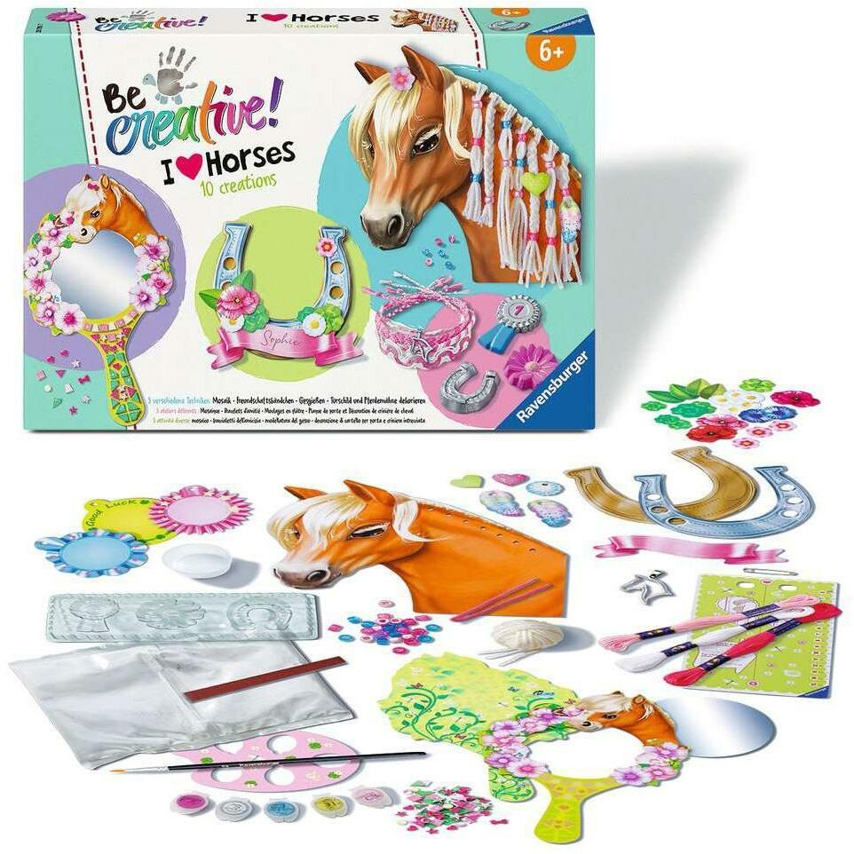 Thumbnail - Ravensburger 23751 BeCreative Bastelset Pferde, DIY für Kinder ab 6 Jahren
