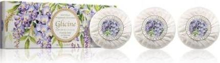 Actual product image Saponificio Artigianale Fiorentino Wisteria Set 100 G - Luxurious Soap Set (Soap lotion)