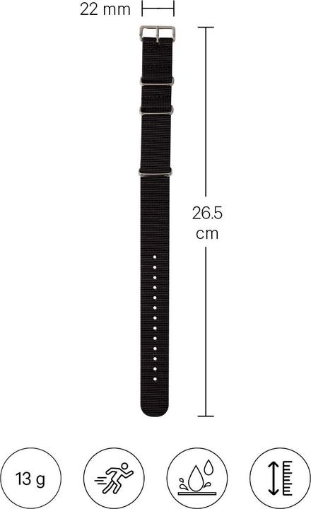 Image du produit Esmée Bracelet de montre / Natostrap (20 mm, Nylon)