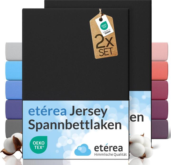 Produktbild Etérea Jersey Fixleintuch 2er Set (120x200 cm)