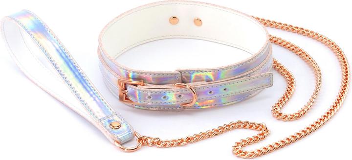 Produktbild NS Novelties Cosmo Bondage Halsband & Leine Regenbogen