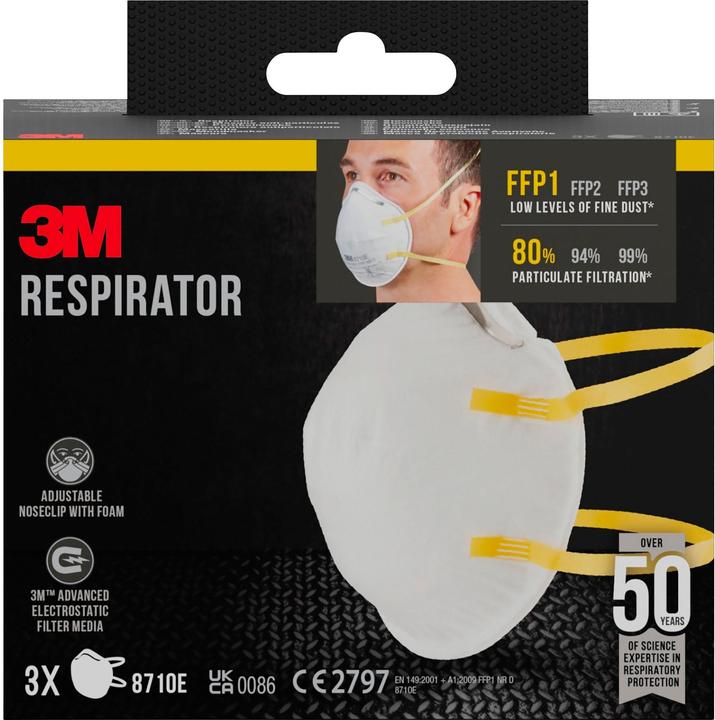 Actual product image 3M Respirator mask (FFP1, 3 x)