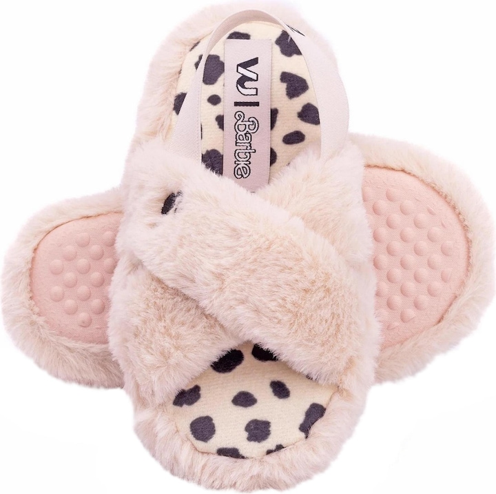 Actual product image Barbie Girls Faux Fur Slip-on Slippers (31)