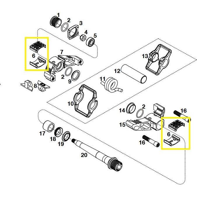 Crankbrothers, Schuhplatten, Pedal Traction Pad, Candy, 2mm, Schwarz